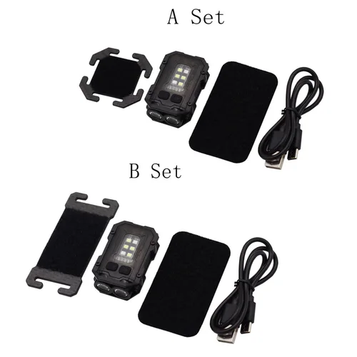 Imagen 2 del producto Nueva linterna táctica EDC, Mini luz portátil para acampar al aire libre, herramientas de senderismo para chaleco táctico, sistema Molle, correa para mochila de 25mm