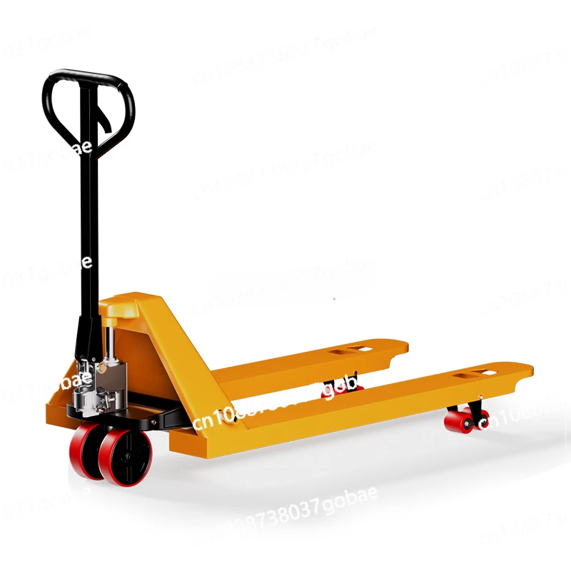 Manually-Operated Forklift Trailer Hydraulic Handling Lifting Hand Push Tray Loading and Unloading Hand Pull Trailer