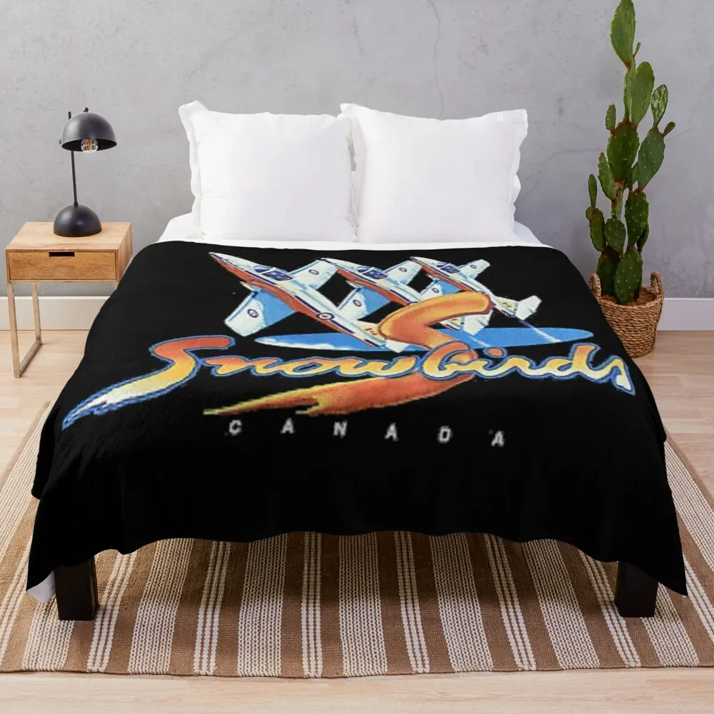 

Royal Canadian Air Force Snowbirds Throw Blanket Cozy Throw Blanket for Bed Sofa Chair