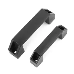 2pcs Black Plastic Nylon T Slot Black Door Handle for Aluminum Extrusion Profile 2020 Series with Slot 6mm 90mm/120mm