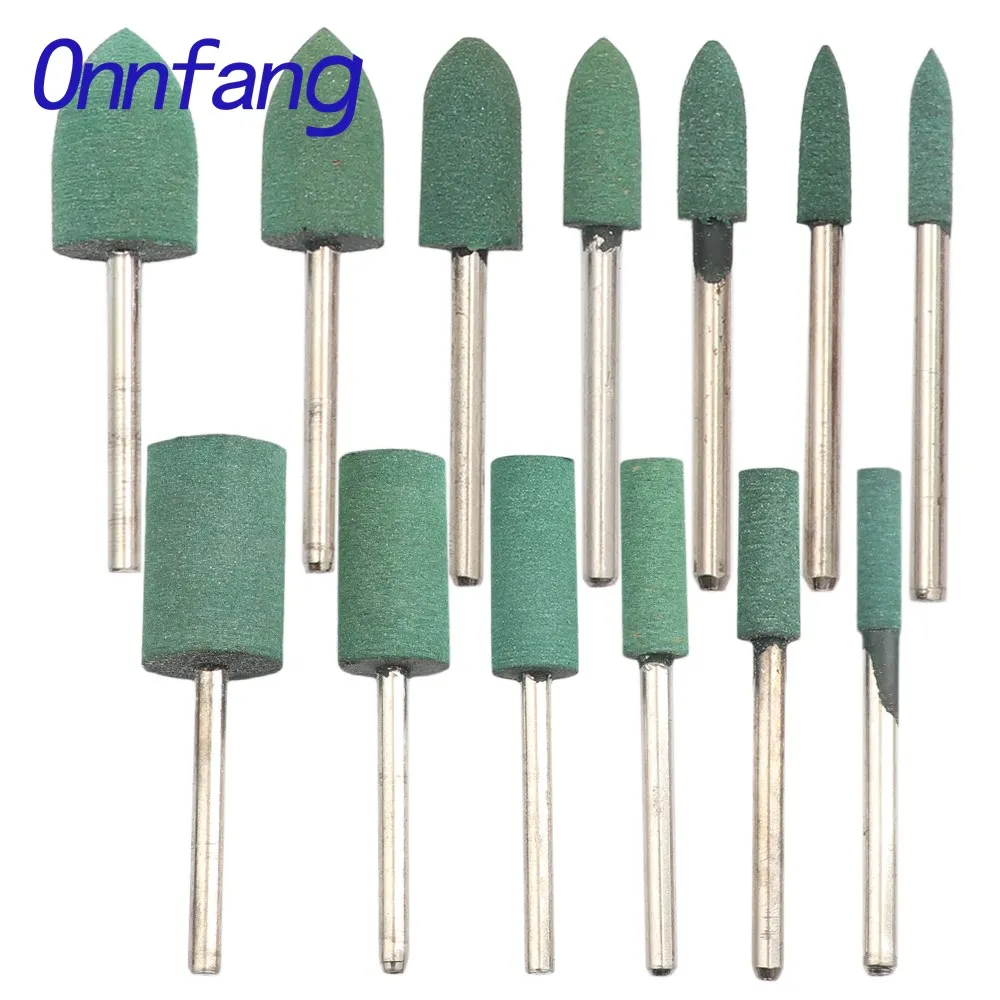 

5/10Pcs Rubber Abrasive 3mm Shank Grinding Head for Mold Metal Polishing Dremel Rotary Tools