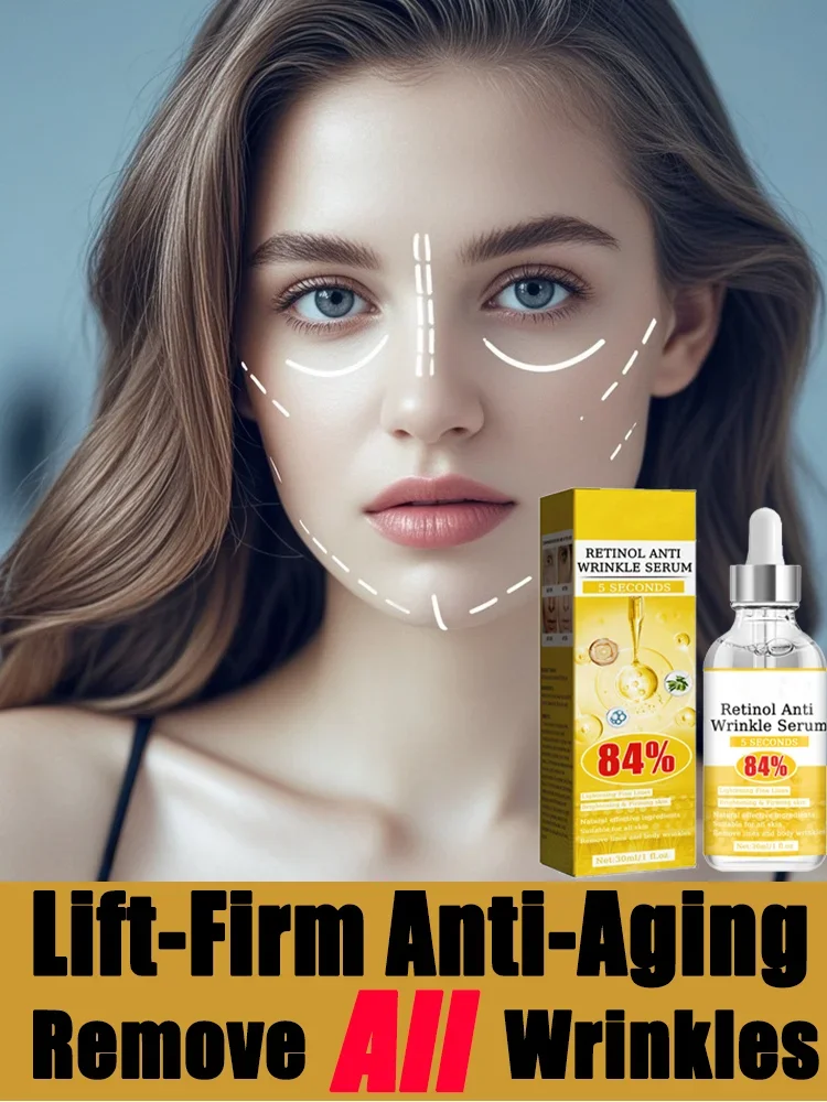Retinol Anti-Wrinkle Essence Pure Hyaluronic Acid Facial Serum Anti Wrinkle Aging Face Lift Tightening Reduce Eye Finelines New