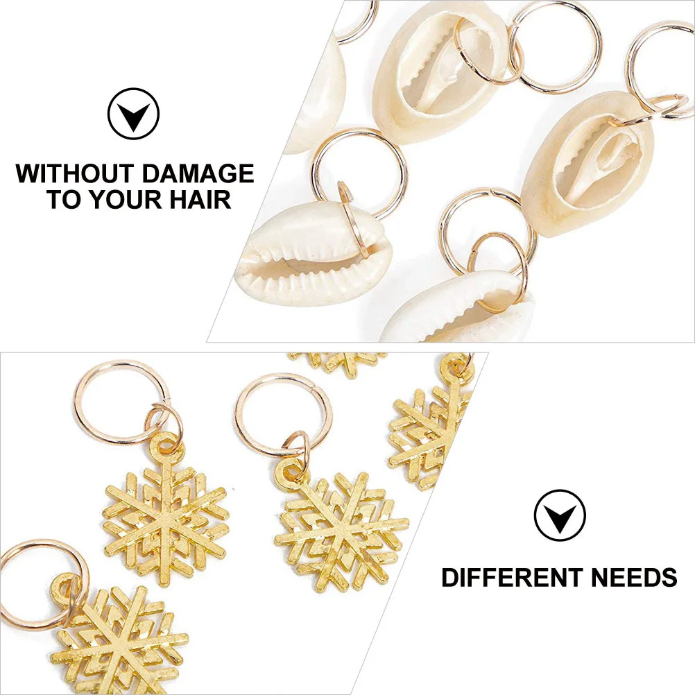 

1Set Hair Braid Rings Jewelry Kit 305 Pieces Dreadlocks Braiding Beads DIY Hair Accessories Supply Dreadlocks Ring