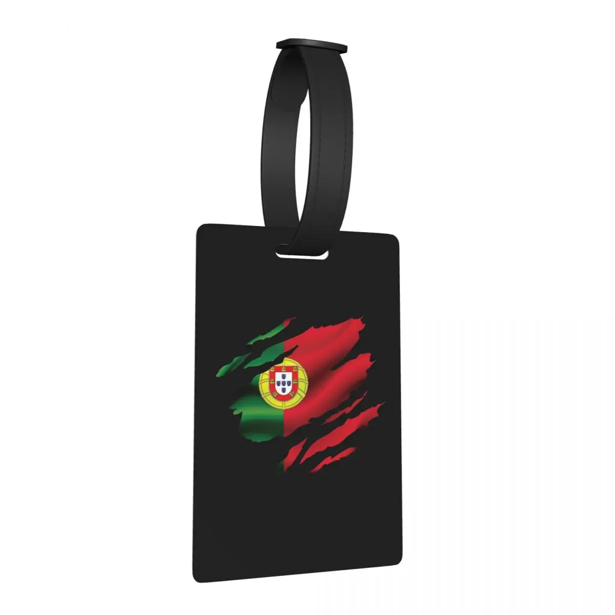 

Бирки для багажа с флагом Португалии, аксессуары для чемоданов, этикетки для путешествий, держатели для багажных бирок, именные бирки с адресом