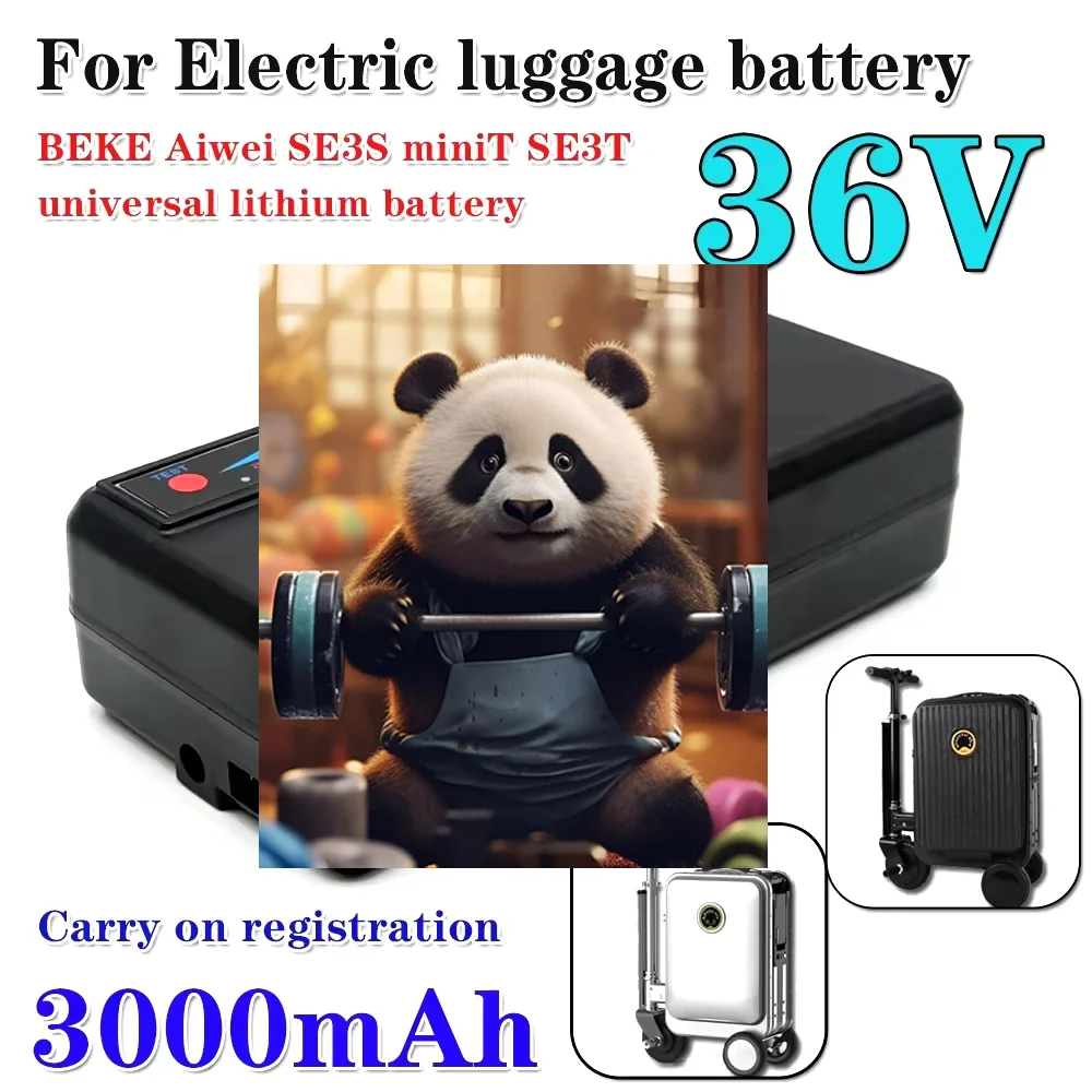 

For aviation wheels, BEKE boarding case, Airway SE3S miniT SE3T luggage, lithium battery 36V electric luggage battery 3000mAh