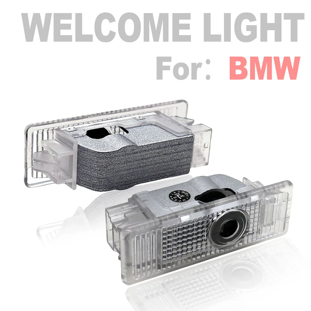LED Car Welcome Sign Light For  1/3/4/5/6/7/x1/x2/x3/x4/x5/x6/x7/328i/28i/530i/528i/e92 Compatible OEM Door Light Replacement