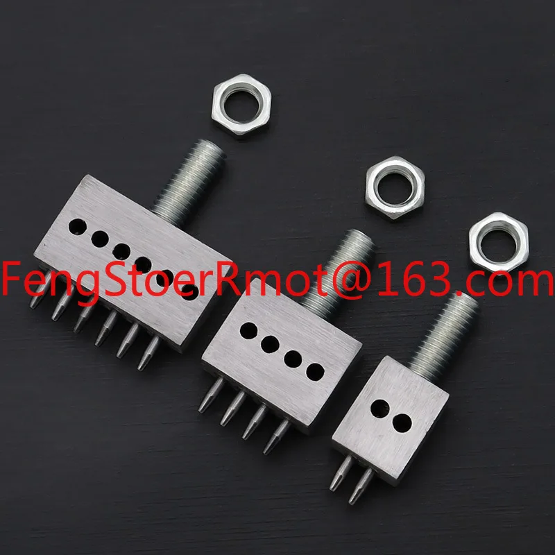 Hand Leather Tools Porous Round Row Punch, Round Cut Leather Goods DIY Punch M8 Screw Manual Machine Use