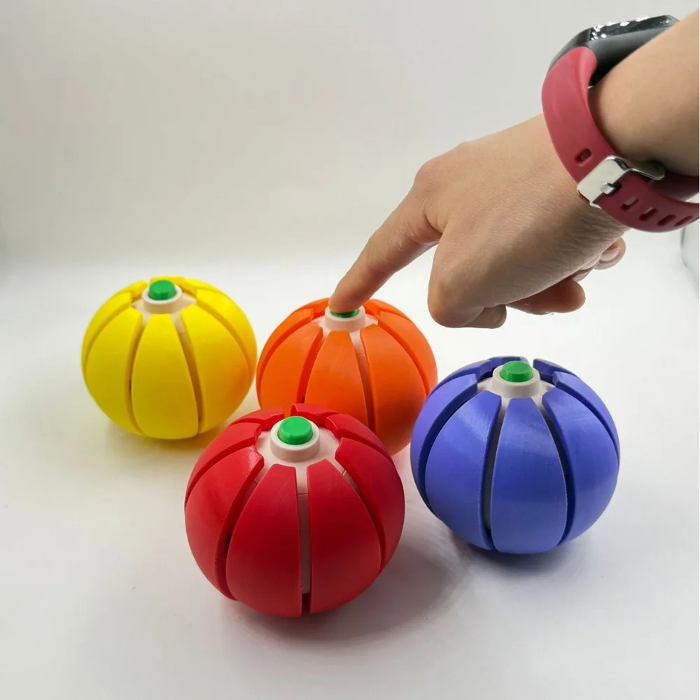 New Halloween Pumpkin Fruit Stress Relief Button Click Pressure Relief Fruit Squeeze Fun Party Accessories