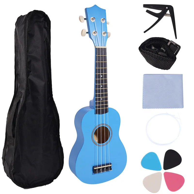 21 Inch Hawaii Ukulele Music Instruments Cavaquinho Mini Small 4 Strings Classic Guitar Ukelele Concert Kids Girl Beginner Uke