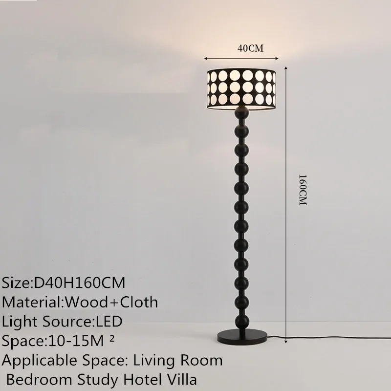 PLLY 현대 럭셔리 플로어 램프, 미국 레트로 아트, 거실, 침실, 서재, 빌라, 호텔 LED 장식 스탠딩 조명
