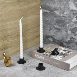Ins Style Metal Candle Holders Simple Iron Black Wedding Decoration Bar Party Living Room Decor Home Decor Festival Candlestick