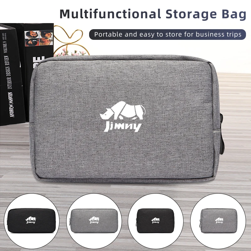 Car Logo Digital Storage Bag Waterproof Data Cable Travel Handbag For Suzuki Jimny Swift Grand Vitara Ignis DZire Alto Baleno Sp
