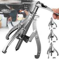 3/4/6inch Bearing Puller Remover Gear Puller 3-Jaw Pulley Puller Removal Tool Adjustable Clamping Gear Puller Tools