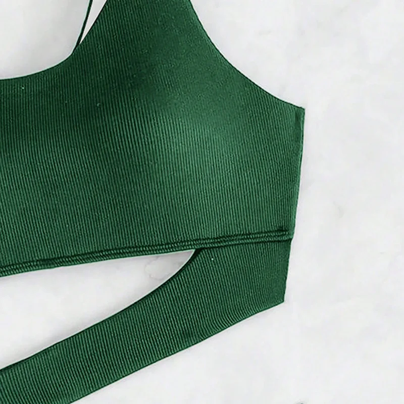 sexy ribbed plain swimsuits one piece irregular one shoulder hollow women's bikinis swimwear bathing suit beach outfits bodysuit