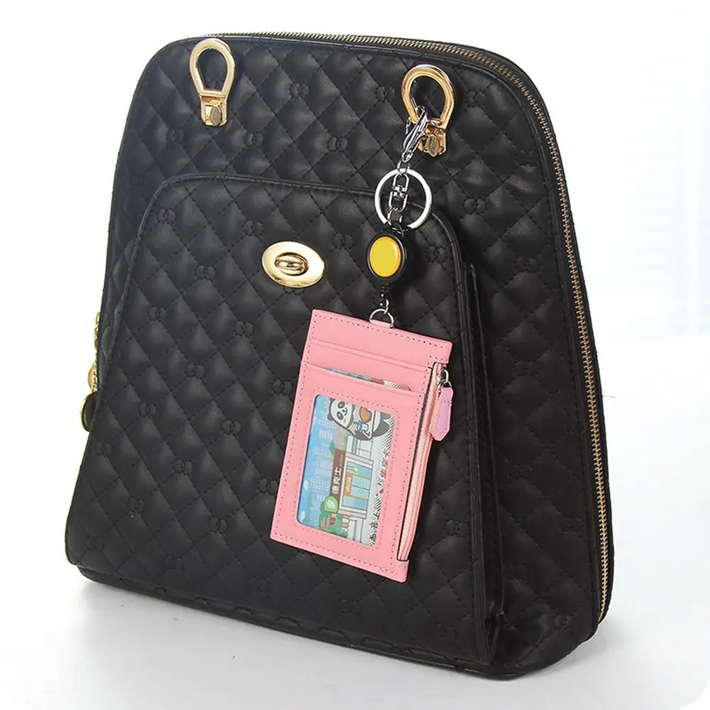 Travel Retractable Business Card Wallet Creative ID Card Clip Case Pouch Credit Card Cover Badge Holder