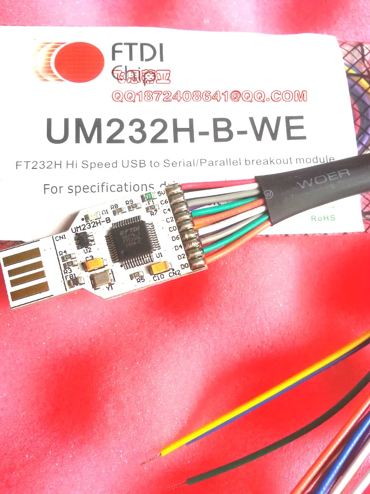 

UM232H-B-WE BRD BRKOUT USB HS FT232H WIREEND FTDI USB to Serial/Paral. Break Out Board