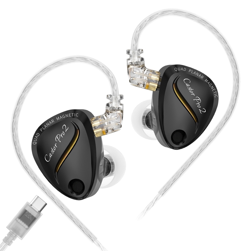High Quality New KZ Castor Pro 2 Music Gaming 10mm Dynamic Driver in Ear Wired Earbuds Type c Wired Earphone with Microphone upd