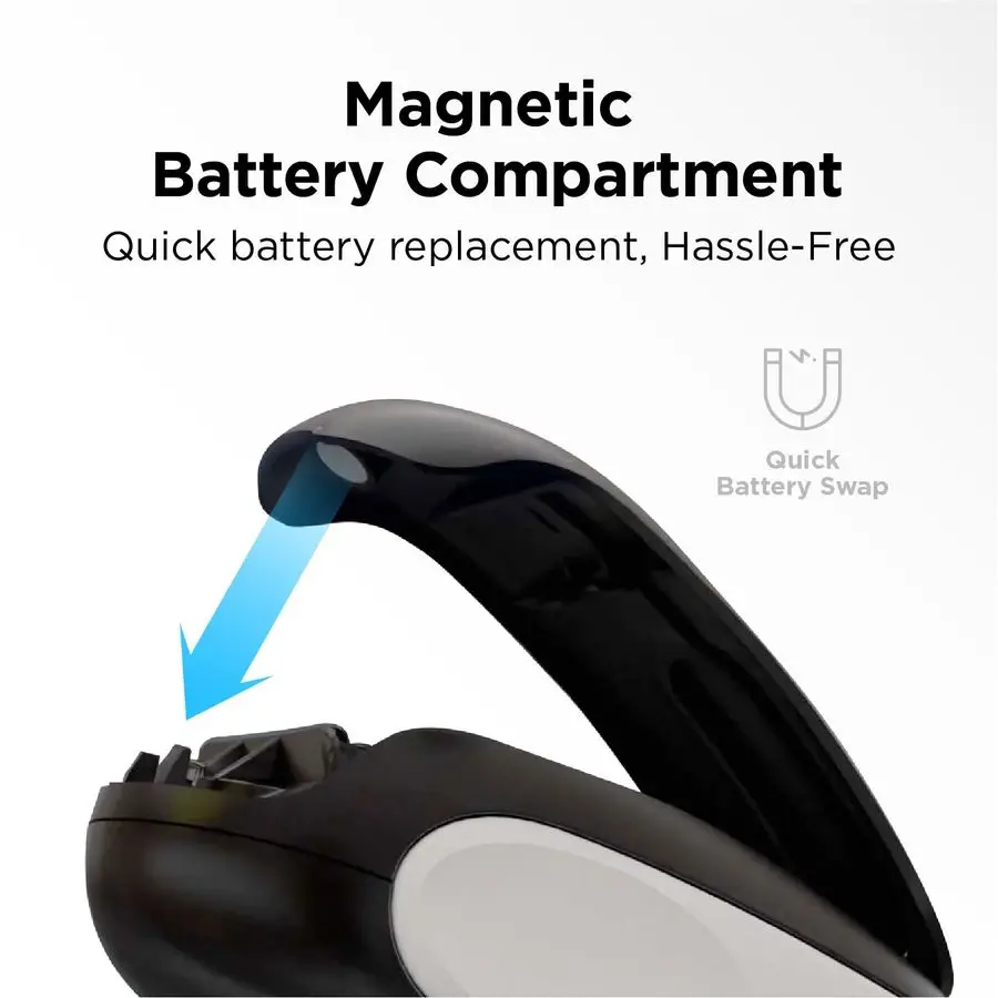 OneToGo Electric Can Opener One Touch, Auto Stop, Smooth Edge, Lid Lift, Safety, Automatic, Magnetic, Cordless, Battery Operated