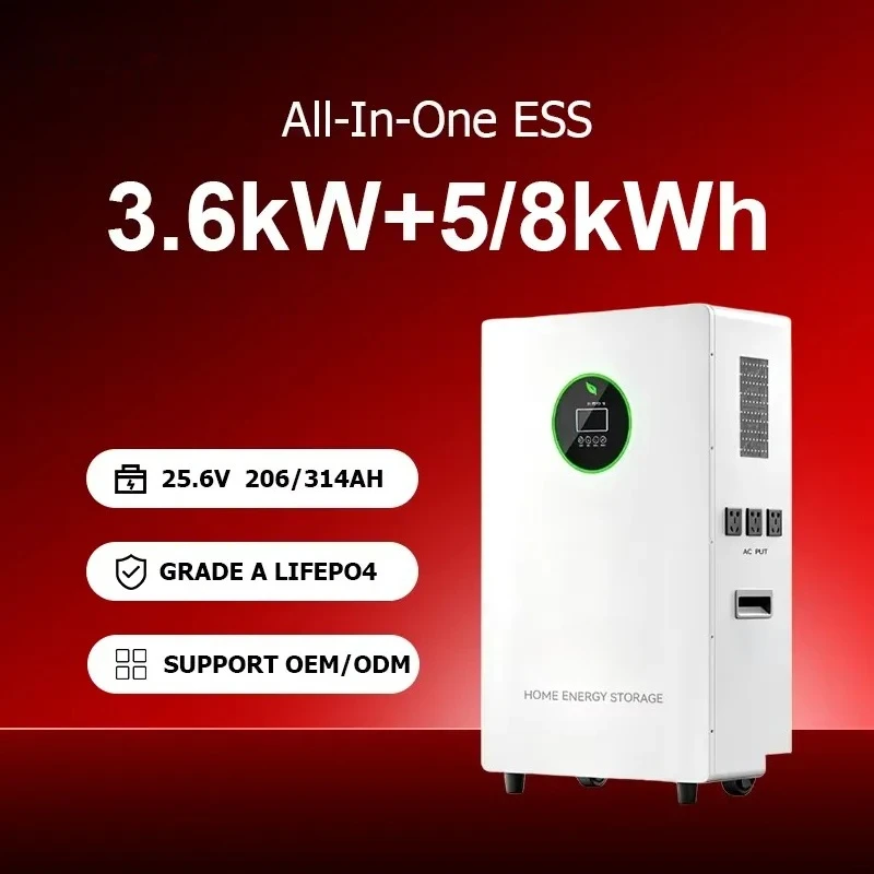 Demuda All in One Ess Battery Inverter 3kw 8kwh 5kwh Home Solar Energy Storage Battery Lifepo4 WiFi 6000 10000 Cycles