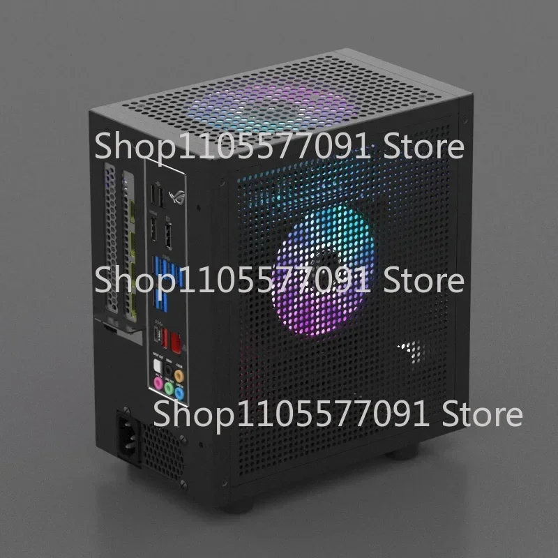 M21 / M31 Mini ITX Computer Case, Supports 120mm AIO Liquid Cooler, Low-Profile GPU and 1U Flex ATX PSU, Compact Small