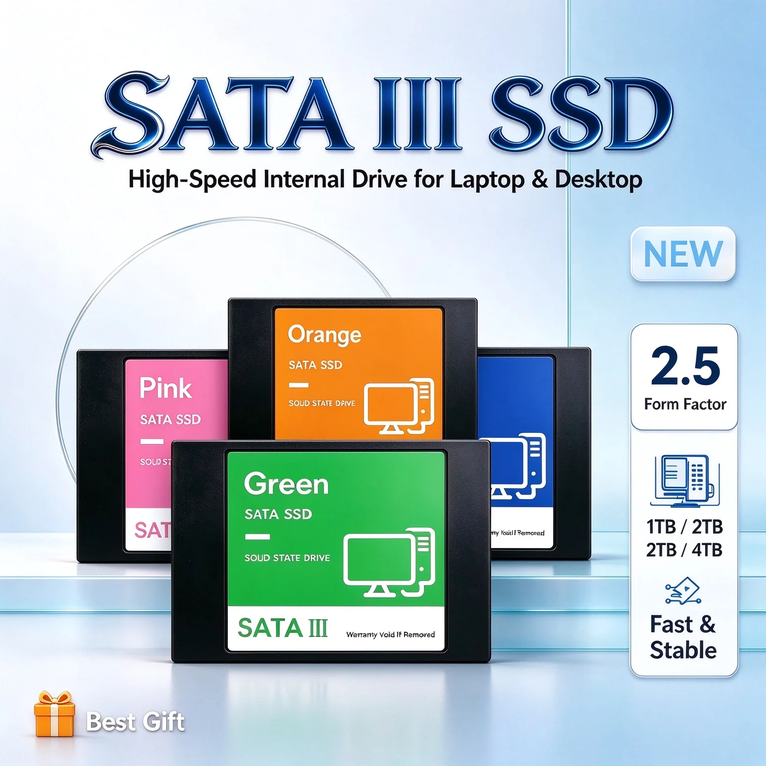 Internal SSD Solid State Drive Original 2.5 Inch SATA3 500GB 1TB 2TB 4TB Hard Disk Solid State Drive For Laptop Desktop PC