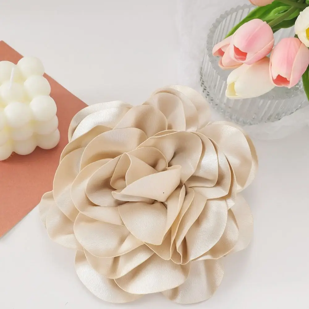 20CM Brooch Handmade Clothing Accessory French Satin Lapel Pin Large Flower Ornamental Pin