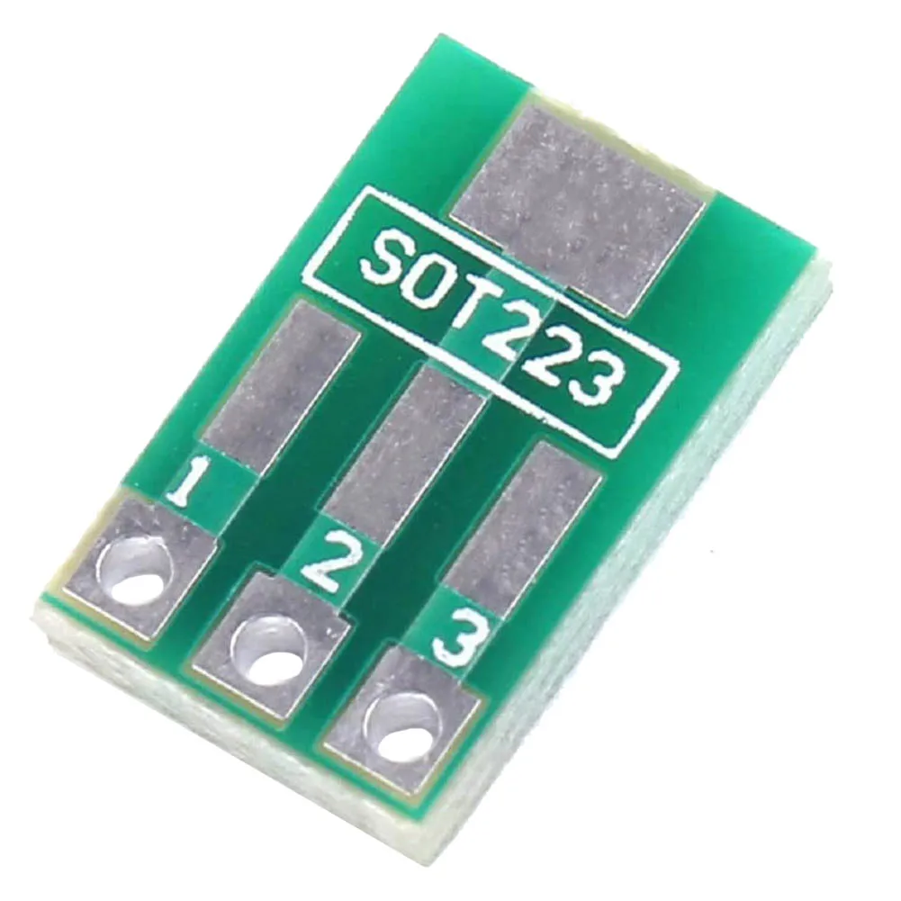 ABAN 100Pcs SOT89 SOT223 To DIP PCB Transfer Board Pin Adapter Plate Double Sides 1.5Mm 2.3Mm To 2.54Mm Pin Pitch Pinboard