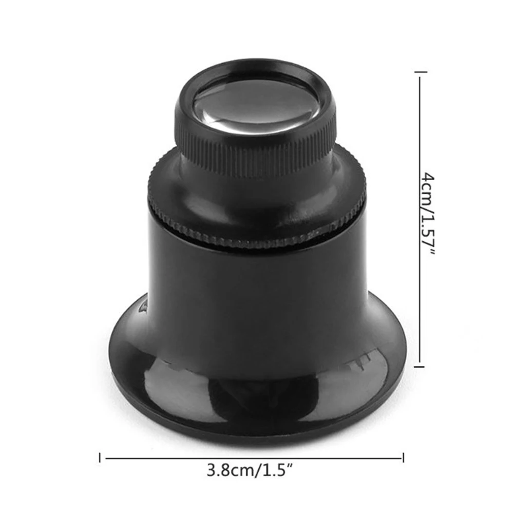 20X Magnifying Glass Jewelers Eyes Loupe Loop Portable Monocular Magnifier Watchmakers Jewelry Tools Analysis Instruments