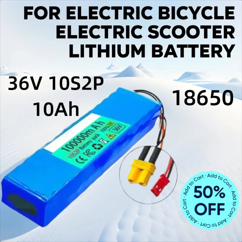 

18650 36V 10S2P 10Ah for Electric Bicycle Electric Scooter Lithium Battery