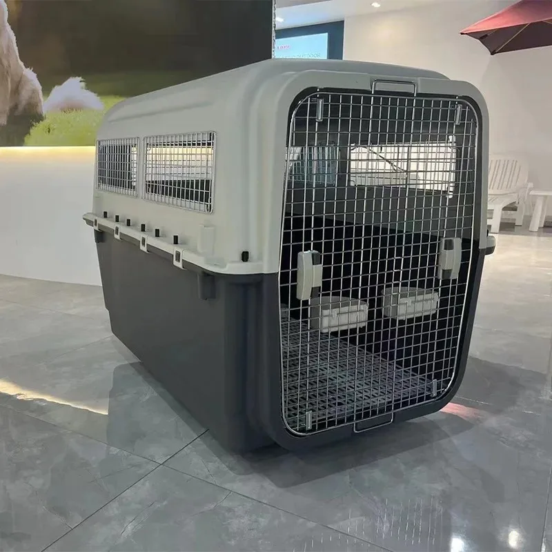 cage-de-transport-pour-animaux-de-compagnie-chien-chat-en-plastique-grande-taille-approuvee-par-les-compagnies-aeriennes-avec-roulettes-livraison-rapide-a-vendre