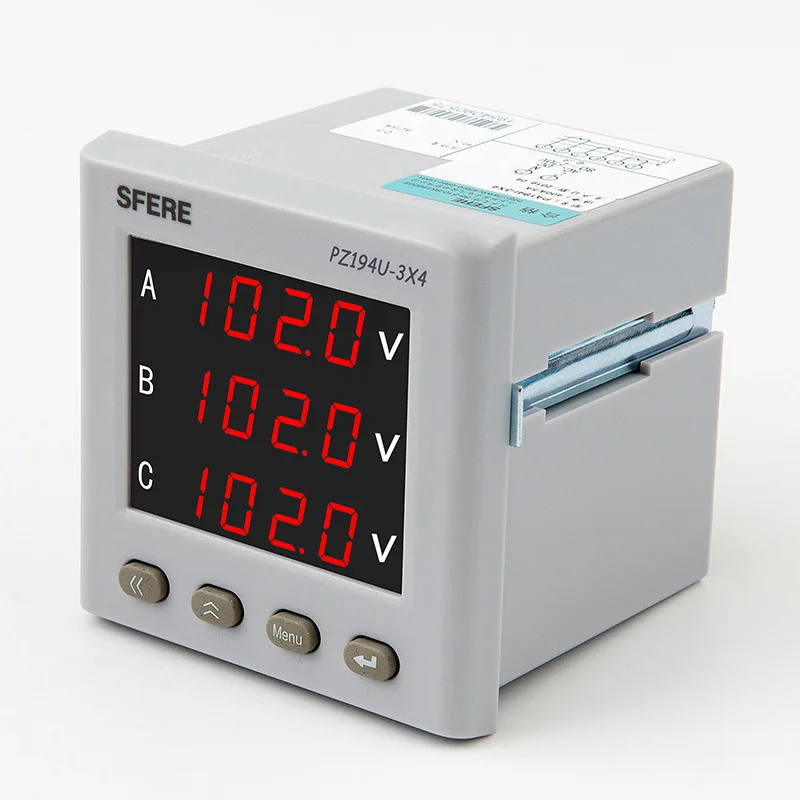 Szfel PZ194U-3X4 Intelligent Digital Display Three-phase AC Voltmeter, Electronic and Electrical Instrument