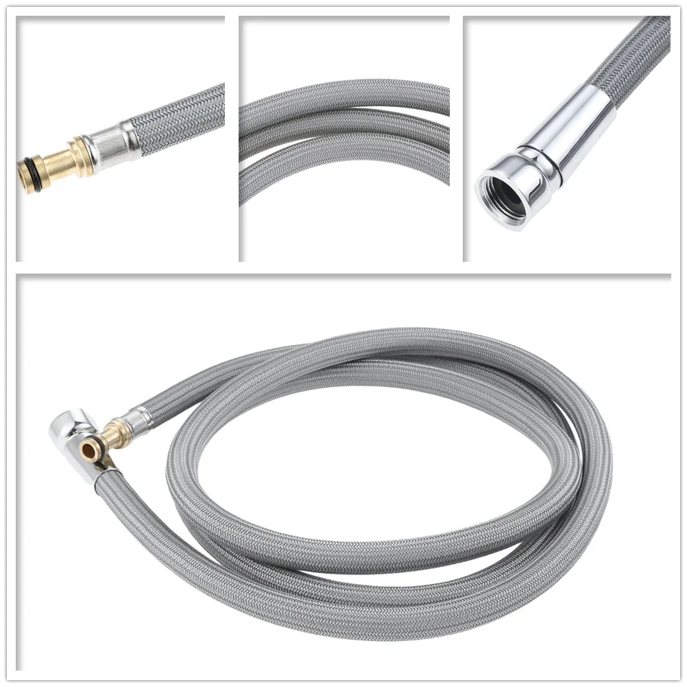 

1 шт. 150259 комплект сменных шлангов, плетеный нейлон, устойчивый к коррозии и ржавчине, подходит для всех кранов Moen, 62,2 дюйма