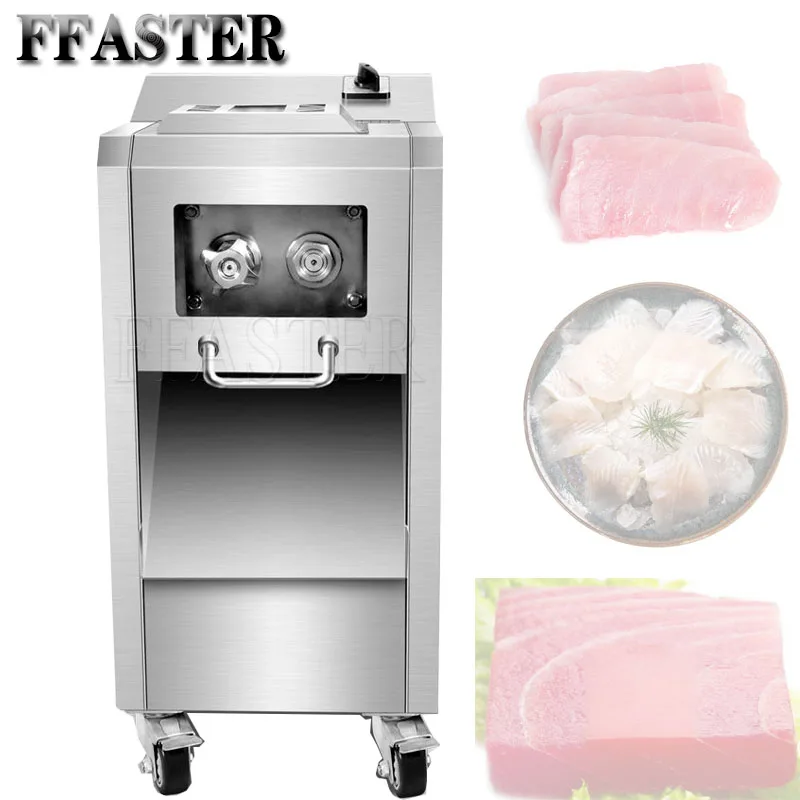 

New Meat Slicer Commercial Meat Cutter Stainless Steel Meat Slicing Machine Meat Shredded Diced Machine