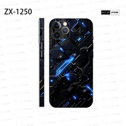 Colorful Skin Sticker for iPhone16 15 Pro Max 14 13 17 Phone Sticker Back Film Side Frame Protector (Not Phone Case)