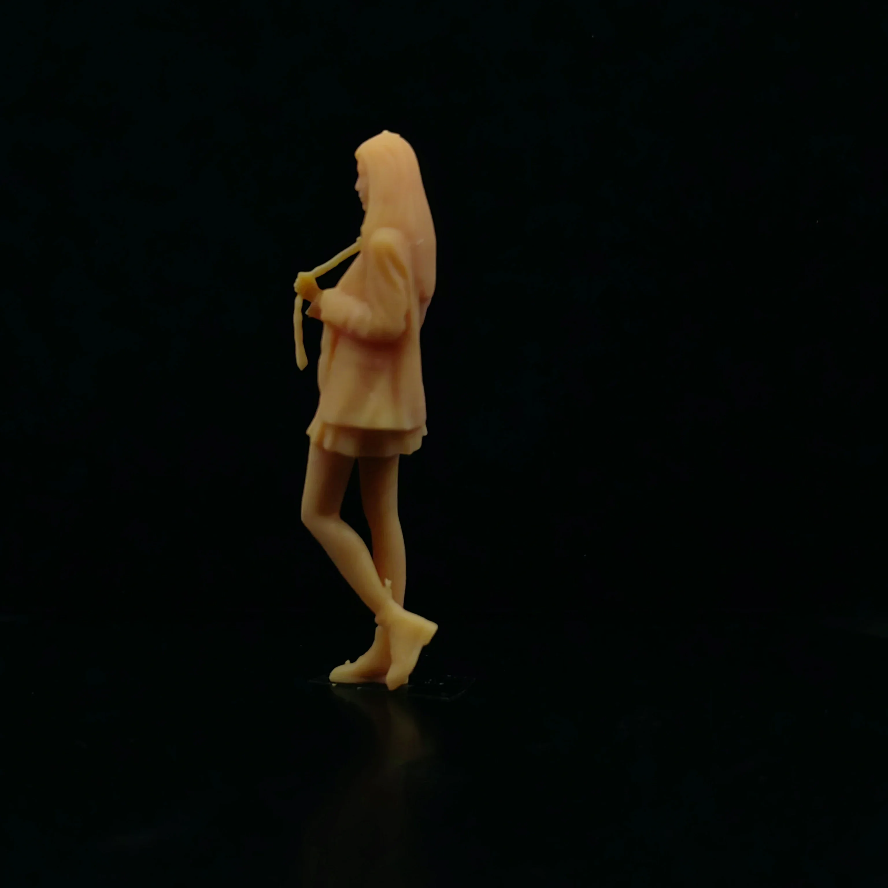 1/64 1/43 مقياس نموذج الراتنج التعادل فتاة JK غير ملونة مصغرة ديوراما رسمت باليد T408