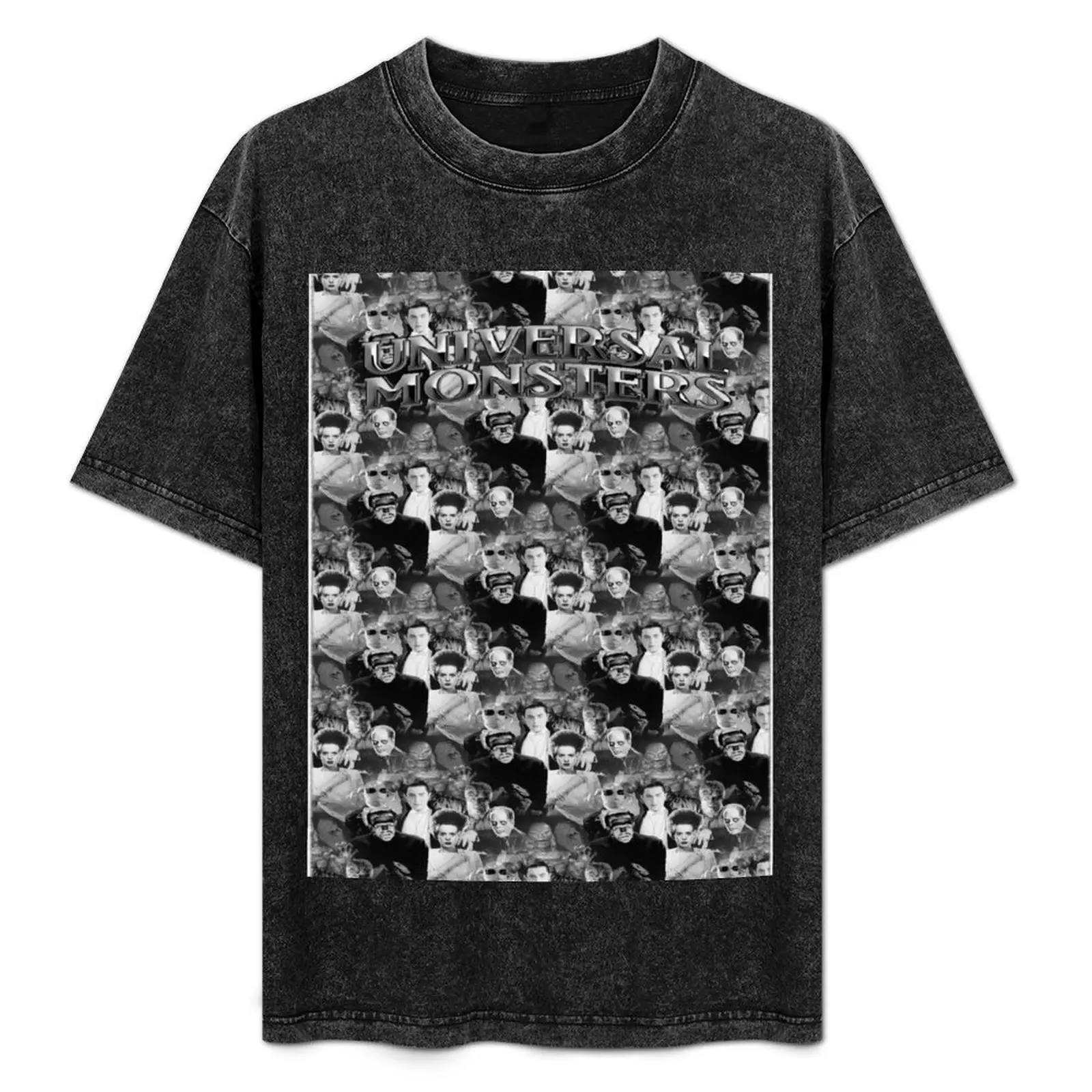 Monsters By Moonlight - Seamless - Updated 7th May 2020 with better quality images. T-Shirt Vintage Print Crew Neck Tee