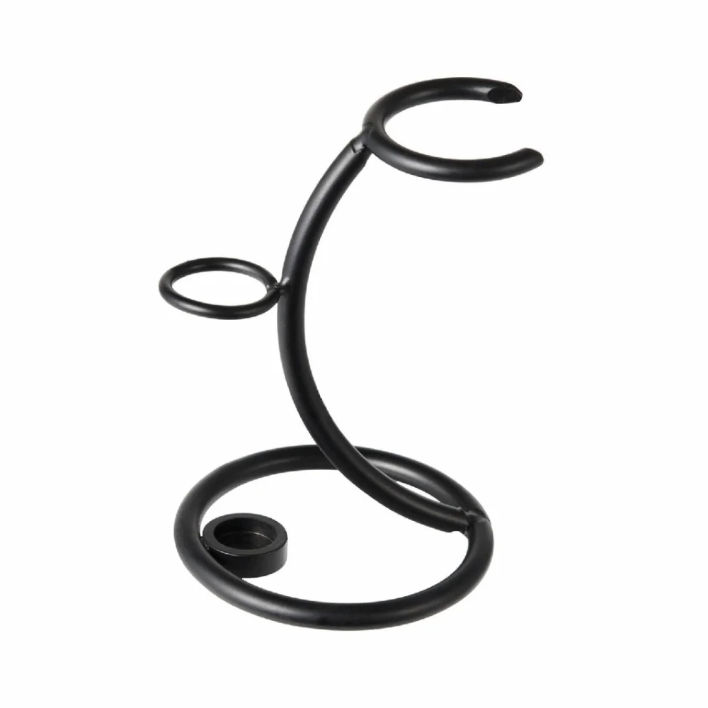 

Multifunctional Metal Razor Stand Holder Razor Base Grooming Accessory Art Shaving Brush Stand Mustache Portable