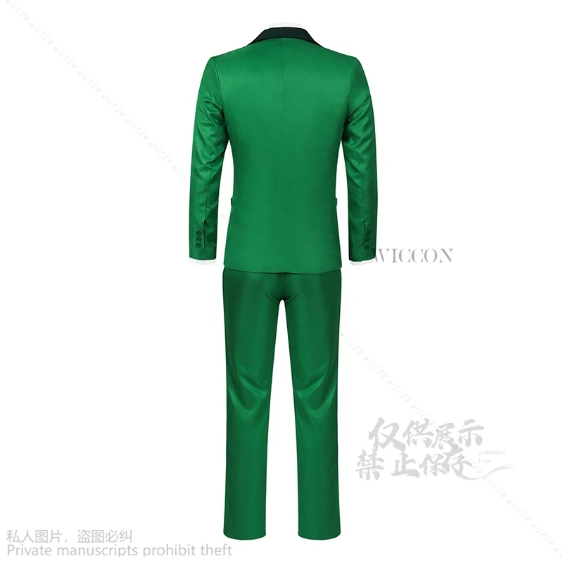 Anime A Vampire Lives In The Dormitory Cosplay KOMORI Roleplay DK School Uniform Green Top Coats Pants For Man Boys Halloween