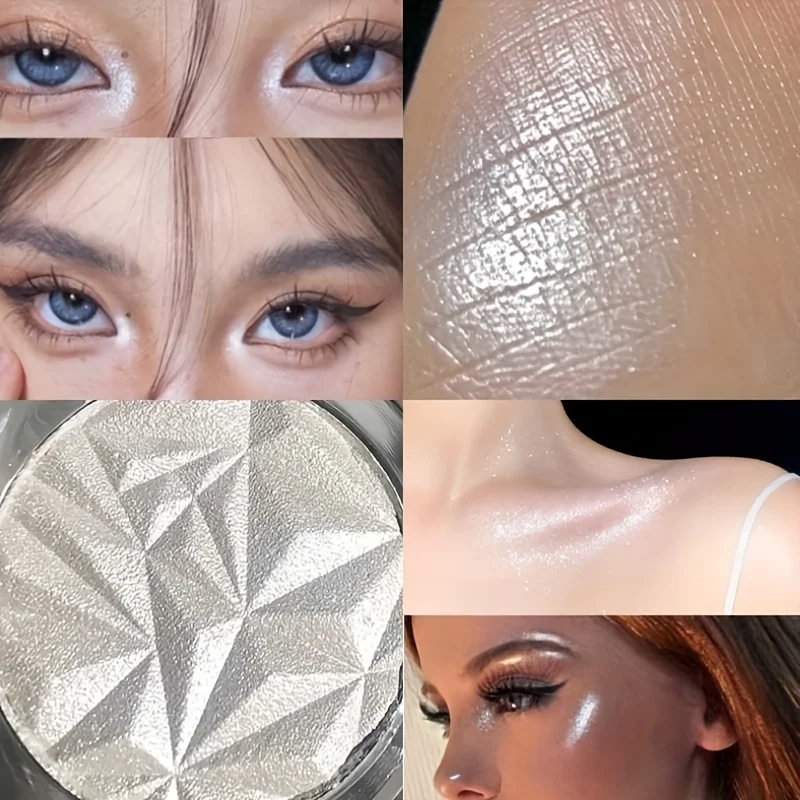 Ultra-Concentrated Diamond Shine Highlighter Palette - Glitter Face Contour, Brighten, Shimmer, and Illuminate Your Makeup Look