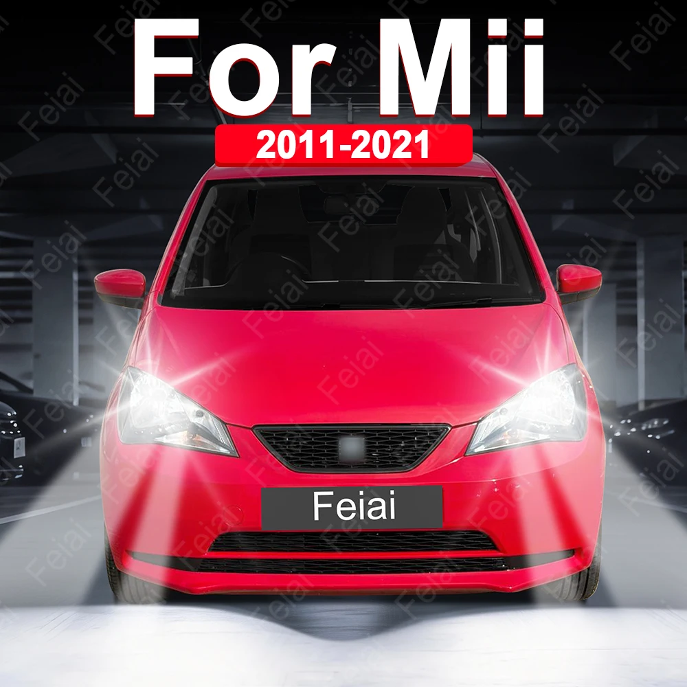 

Светодиодные лампы для фар Seat Mii, аксессуары для тюнинга Mii, мощные автомобильные фары 2011-2021 гг.