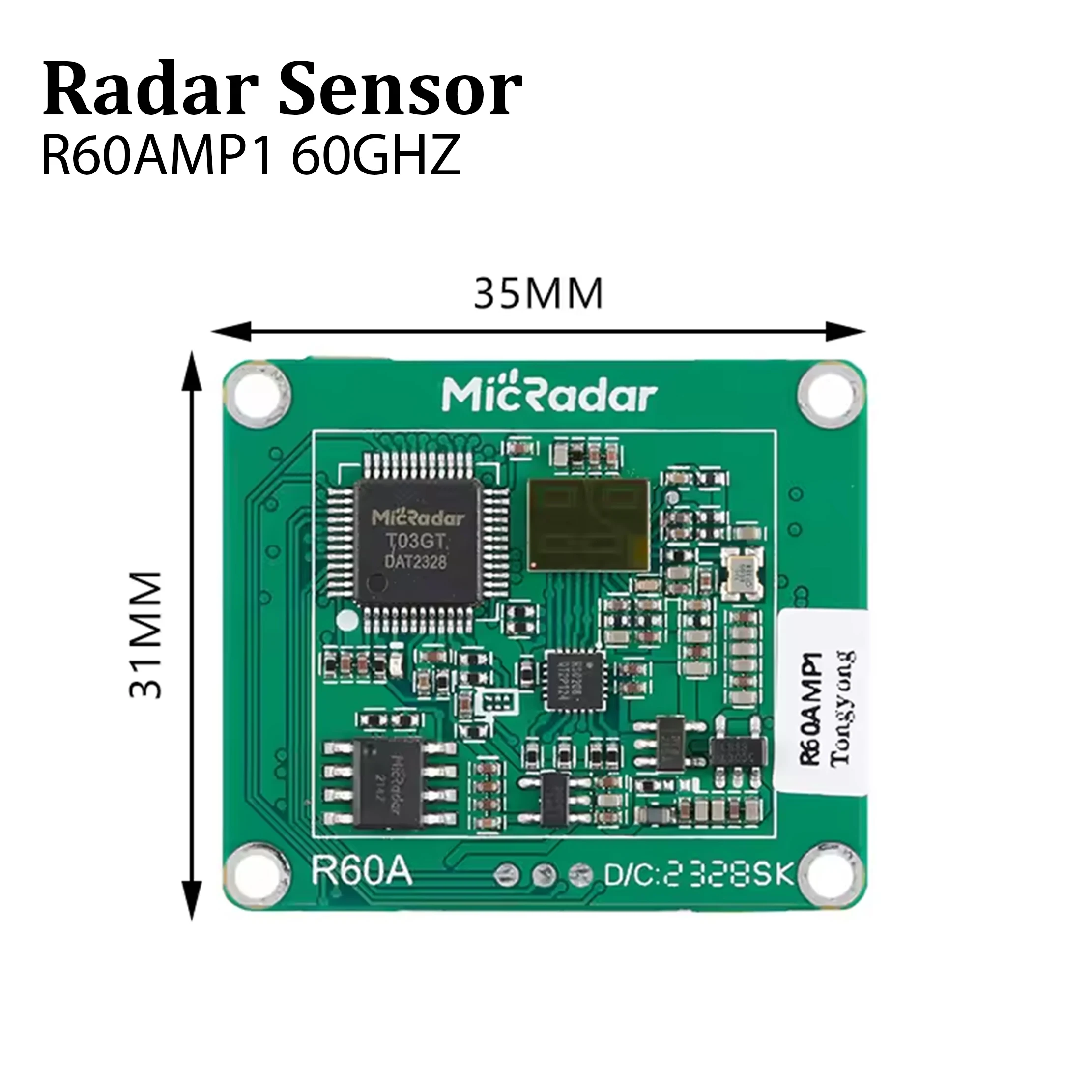 R60AMP1 60GHZ Wave Millimeter Radar Module Multi-person Trajectory Radar Wave Trajectory Track Human presence Induction in Stock