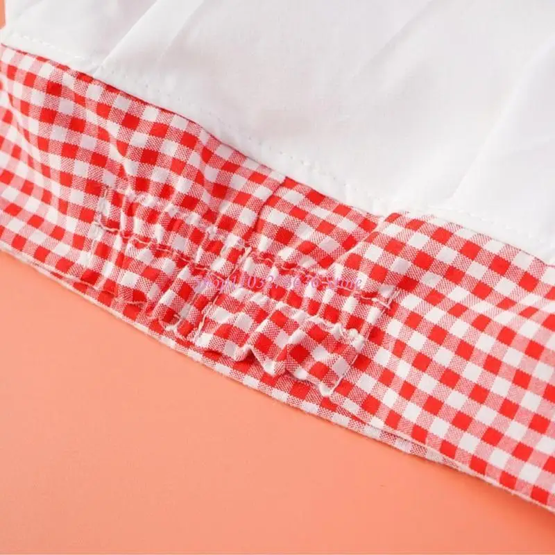 R6FD 2 قطعة التصوير الدعائم دعوى للطفل الوليد الرضع قبعة و مريلة الطباخ صور زي حديثي الولادة تأثيري حفلة صور الزي #5