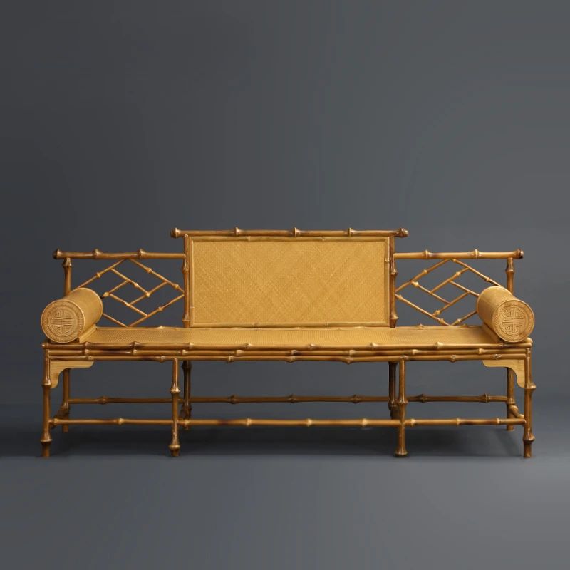 Chinese-style sofa chairs, benches, benches, Ming-style retro tea room furniture.