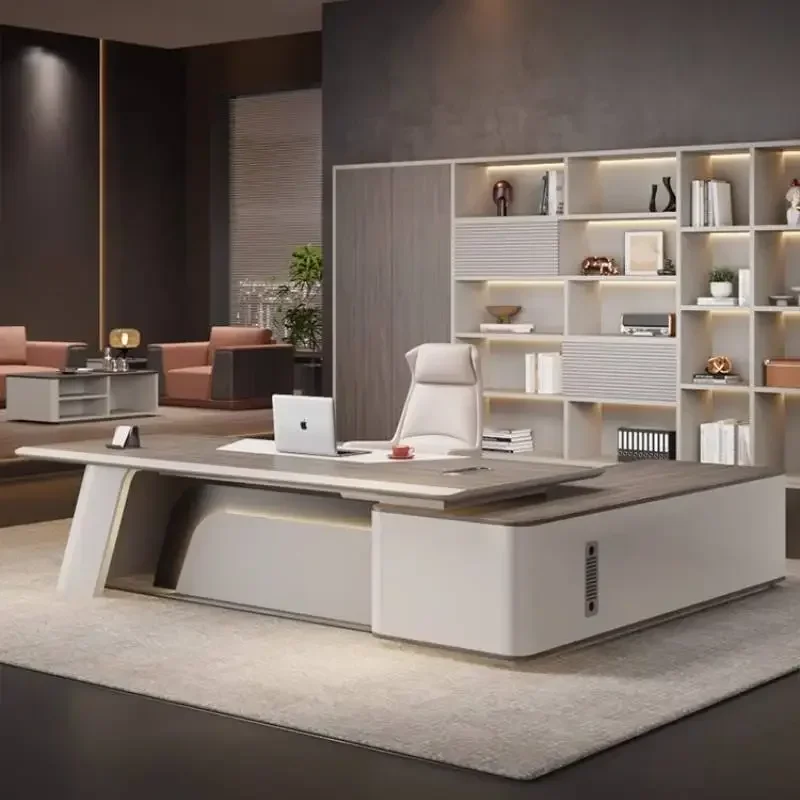 Executive Strong Office Desks Designer Vintage Corner Drawers Office Desks Modern Luxury Cheap Schreibtisch Work Station Table
