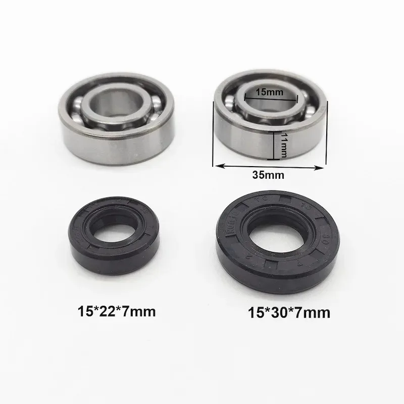 40mm 44mm Cylinder Piston Crankshaft Rebuild Kit Fit 43CC 52CC Brush Cutter Trimmer Engine Parts