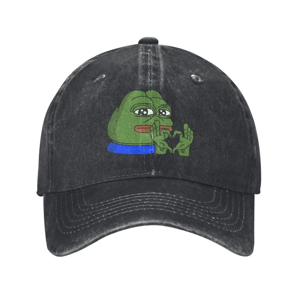 Sad Frog Multicolor Hat Peaked Women's Cap MEME Personalized Visor Protection Hats