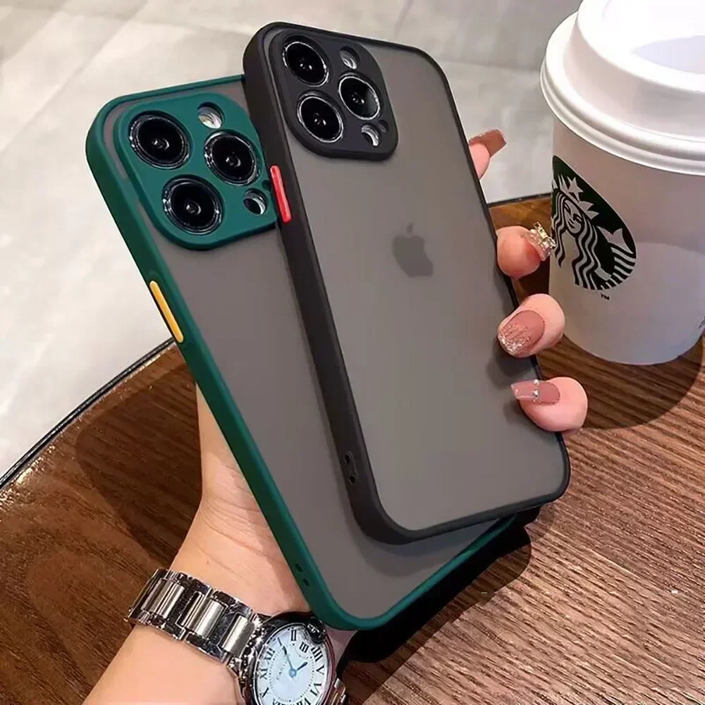 Capa para iPhone, Armadura de Luxo, Capa Macia, 13, 11 Pro Max, 12 Mini, XR, XS, X, 7, 8, 14 Plus, 6 S, SE 2, 3