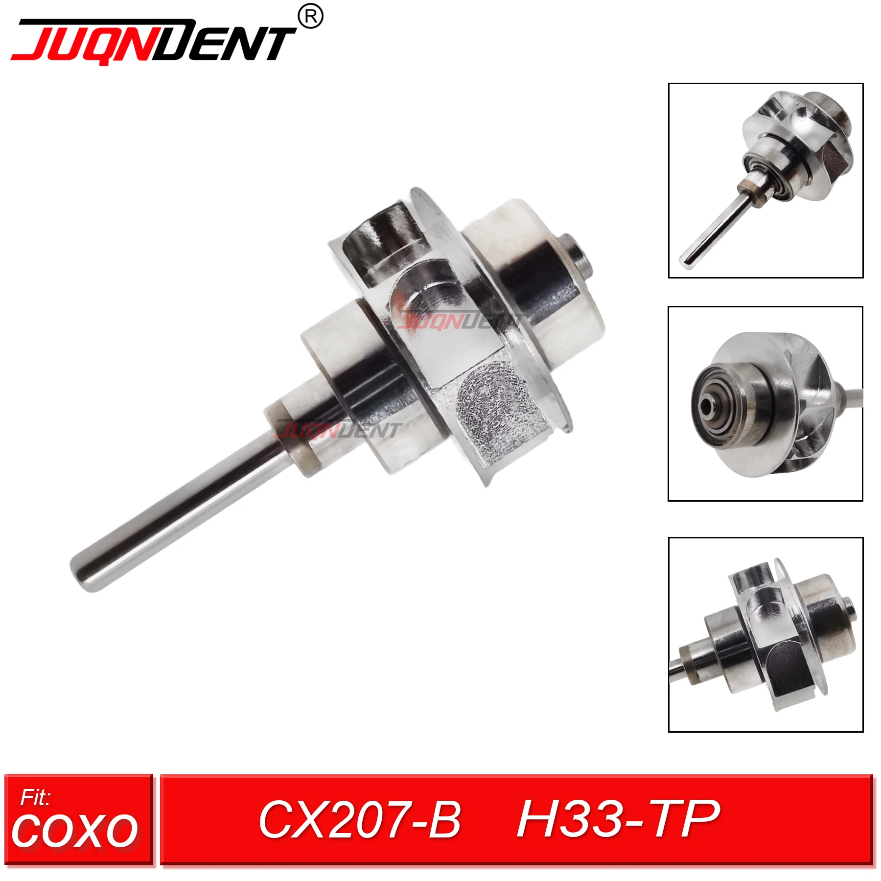 Dental Turbine Air Rotor High Speed Handpiece  For COXO CX207-B H33-TP Handpiece Torque Head Dentistry Accessories