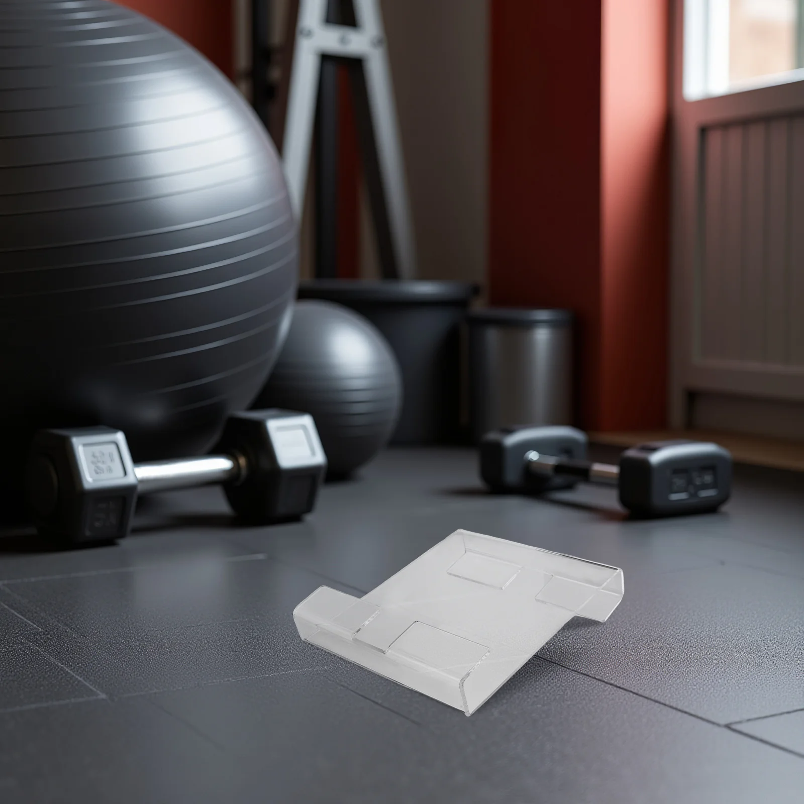 

Fitness Bike Reading Accessory Acrylic Transparent Holder for Tablet Books Magazines Indoor Cycling Phone Mount