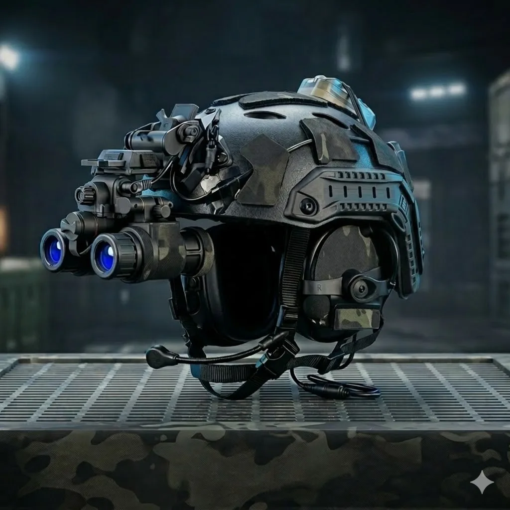 High Quality SF FAST Helmet Combination w GPNVG 18 Quad Eye Night